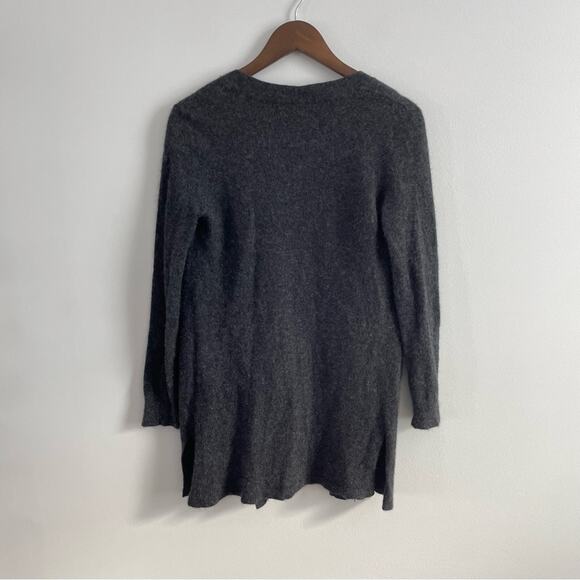 ATM | Women’s 100% Cashmere Grey Lightweight Open Cardigan Two Pocket Sweater XS - Picture 8 of 8